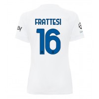 Dres Inter Milan Davide Frattesi #16 Gostujuci za Žensko 2023-24 Kratak Rukav